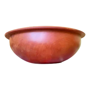 1970s Large Turned Cherry Wood Bowl Rodger Jacobs Artist Craftsman