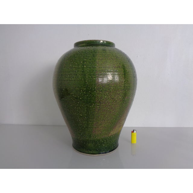 Large Italian studio ceramic vase from the 1960s.