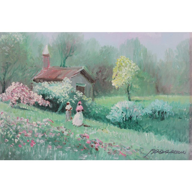 Early 20th Century Vintage Oil Painting For Sale - Image 9 of 9