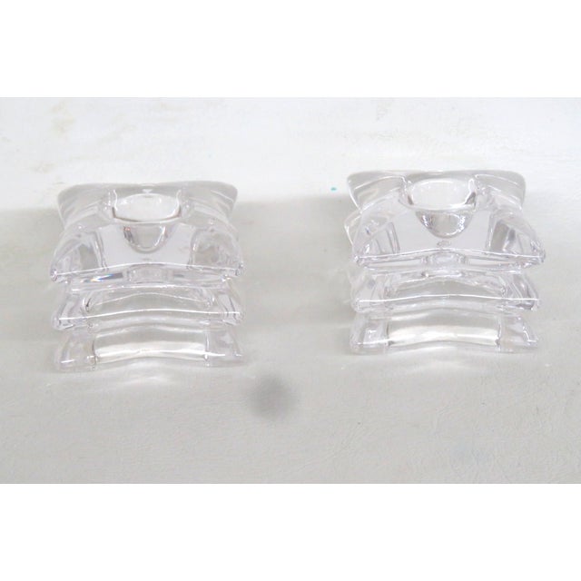 This beautiful pair of Candle Stick Holders are made of lead crystal. These stunning Candle Holders present a compact...