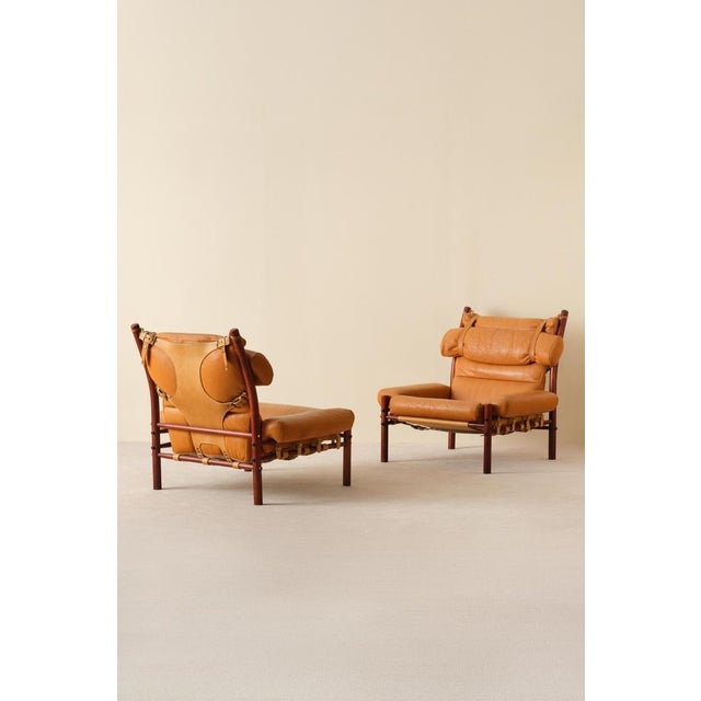 Inca Easy Chairs from Arne Norell, 1970s, Set of 2 For Sale - Image 3 of 13