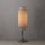 Nova 1960s Nova of California Mid Century Lollipop Linen Table Lamp - Black Nickel, Cashmere Gray Linen Shade, on/Off Pull C For Sale - Image 4 of 15