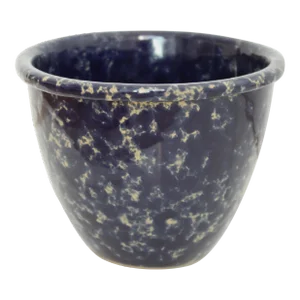 Agate Blue Spongeware/Earthenware/Pottery Bennington Pottery Bowl