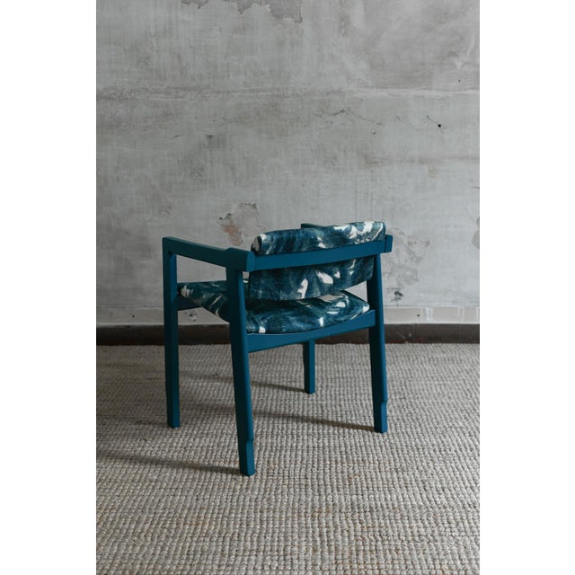 Lacquered Wood Dining Chairs, 1960s, Set of 6 For Sale - Image 6 of 11