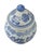 Ceramic Vintage Chinoiserie Blue and White Ceramic Ginger Jar For Sale - Image 7 of 12