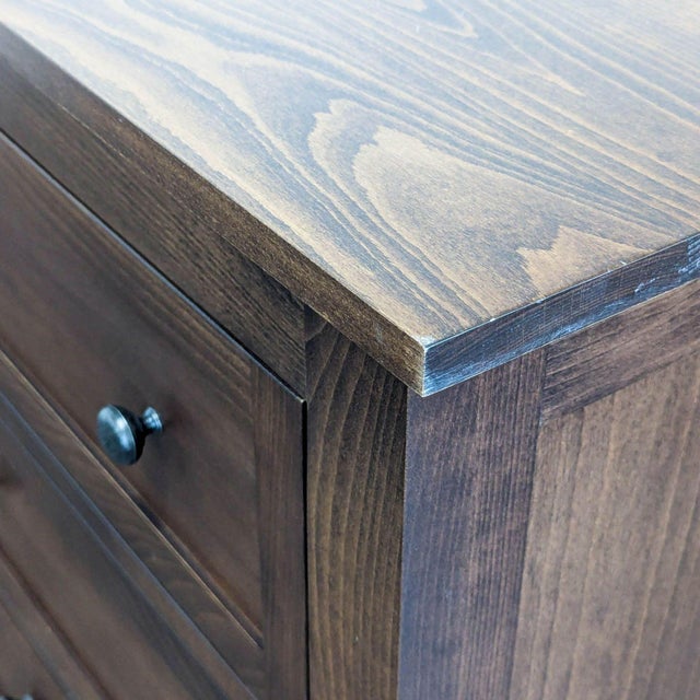 Brown Room & Board 6-Drawer Wooden Dresser in Dark Brown Finish For Sale - Image 8 of 10