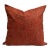 Modern Paprika Abstract Embroidered Pillow Cover For Sale