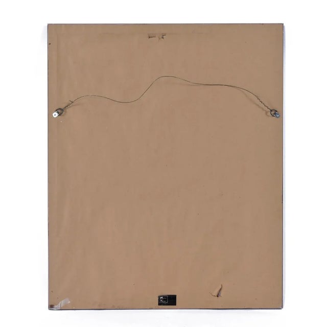 1996 Egyptian Sphinx on Papyrus Original Signed Painting by Monsef Labib For Sale - Image 9 of 10