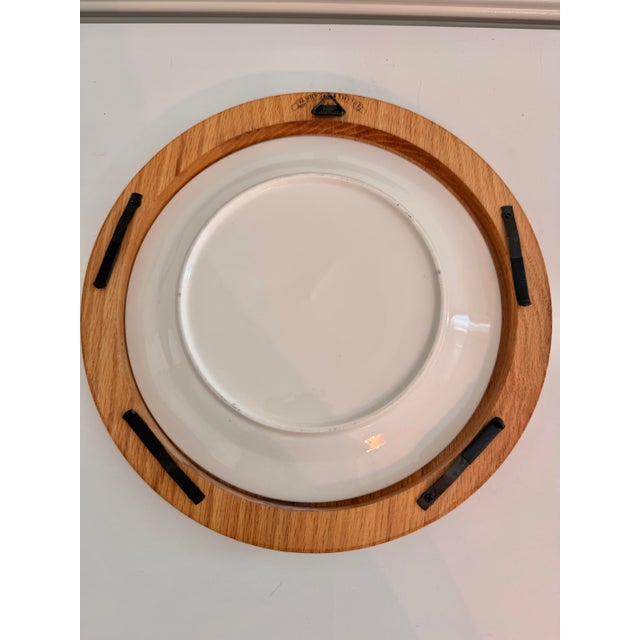 Set of 5 Van Hygan & Smythe Oak 10” Wall Plate Frames / Holders For Sale - Image 4 of 9
