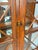 Late 20th Century Late 20th Century Hickory White Lighted Glass Cabinet With Mirrored Back & Fretwork Doors For Sale - Image 5 of 12