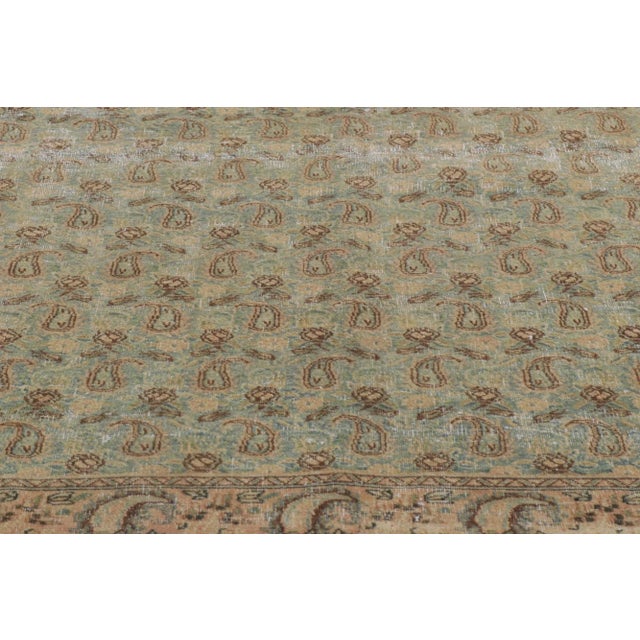 Vintage-Worn Persian Qum Rug - 06'09 X 09'05 For Sale - Image 4 of 11