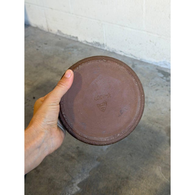 Ceramic Ceramic Bowl Michael Andersen & Søn Danish Studio Pottery Blue Volcano Glaze 1960s For Sale - Image 7 of 8