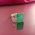 2010s Natural Solitaire Emerald Ring 6.5 14k Yellow Gold 6.62 TCW Certified For Sale - Image 5 of 12