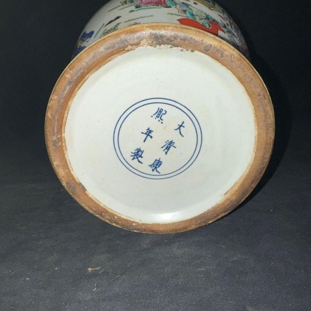 Pair of Chinese Famille Rose Porcelain Figural General Jars With Lids For Sale - Image 9 of 9