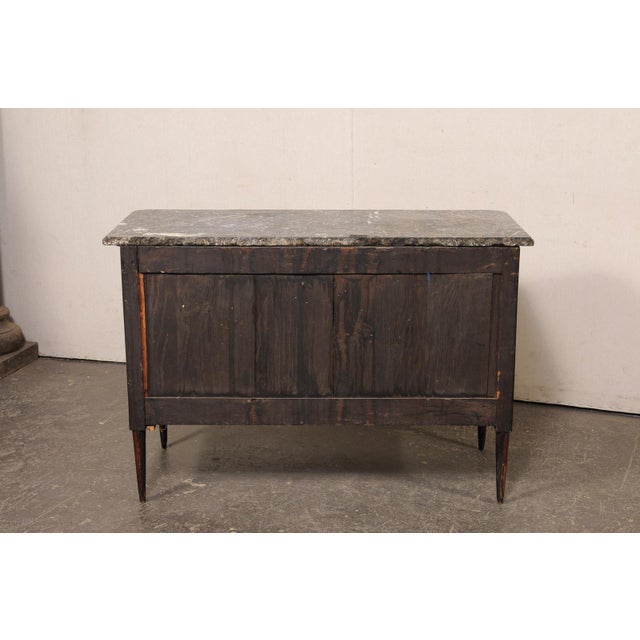 19th Century French Marble Top Commode W/Rococo Hardware For Sale - Image 11 of 14