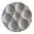 1910s French Art Deco Sareggemines Oyster Plate in Pale Blue, 6 Available For Sale