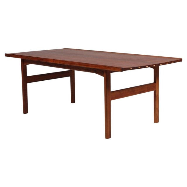 Coffee Table in Teak attributed to Tove and Edvard Kindt-Larsen, 1960s For Sale - Image 8 of 8