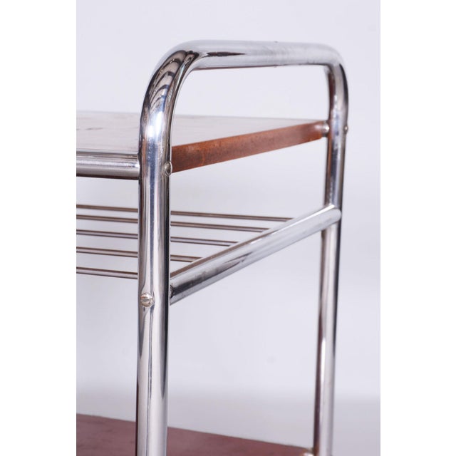 1930s Bauhaus Side Table in Chrome-Plated Steel, 1930s For Sale - Image 5 of 10