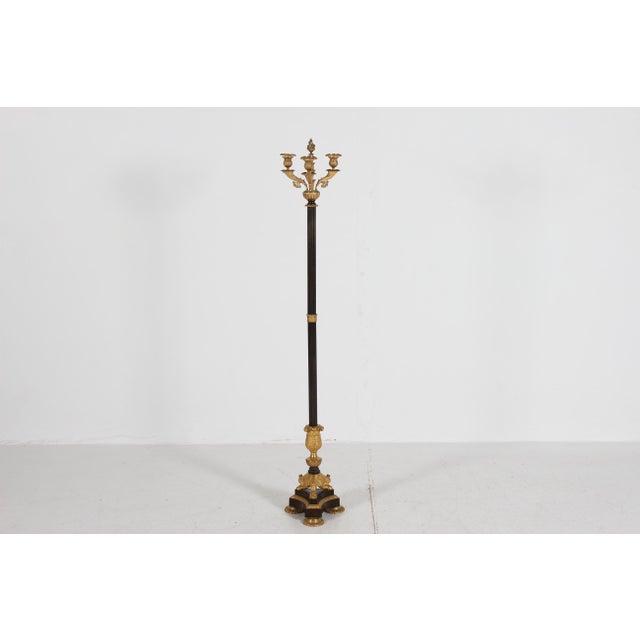 Antique 19th Century Empire Danish Floor Candelabra For Sale - Image 11 of 11