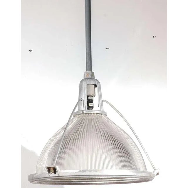 Large Industrial Holophane fixture with aluminum casing; six available.