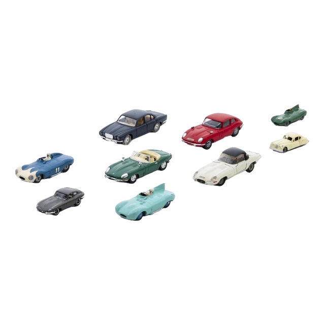 European Miniature Jaguar Cars, Set of 9 For Sale