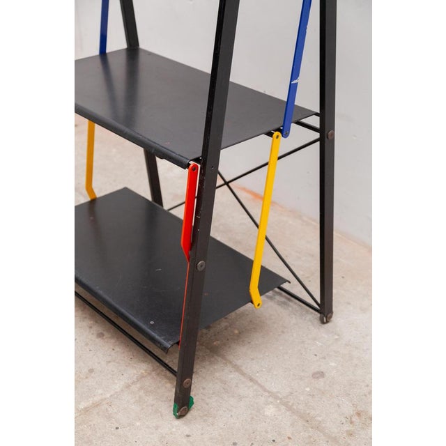 Metal Folding Bookcase For Sale - Image 4 of 13