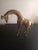 This is a Solid Hammered Brass Giraffe Figurine. Procured at an auction