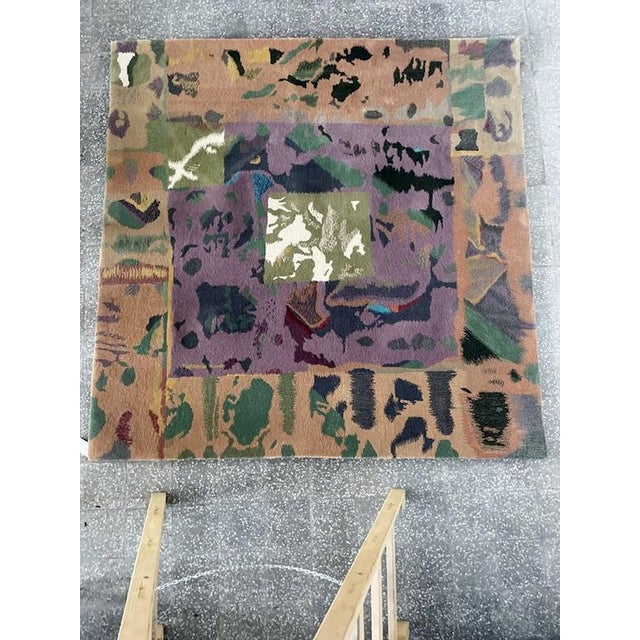 Hand-Tufted Claire Rug from Tisca, France, 1980-1990s For Sale - Image 3 of 10