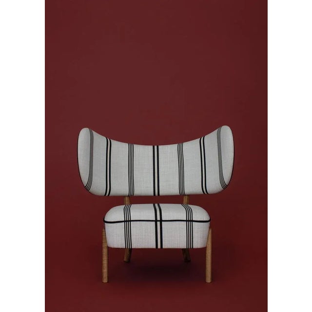 Contemporary Dedar/Linear Tmbo Lounge Chairs by Mazo Design, Set of 4 For Sale - Image 3 of 6