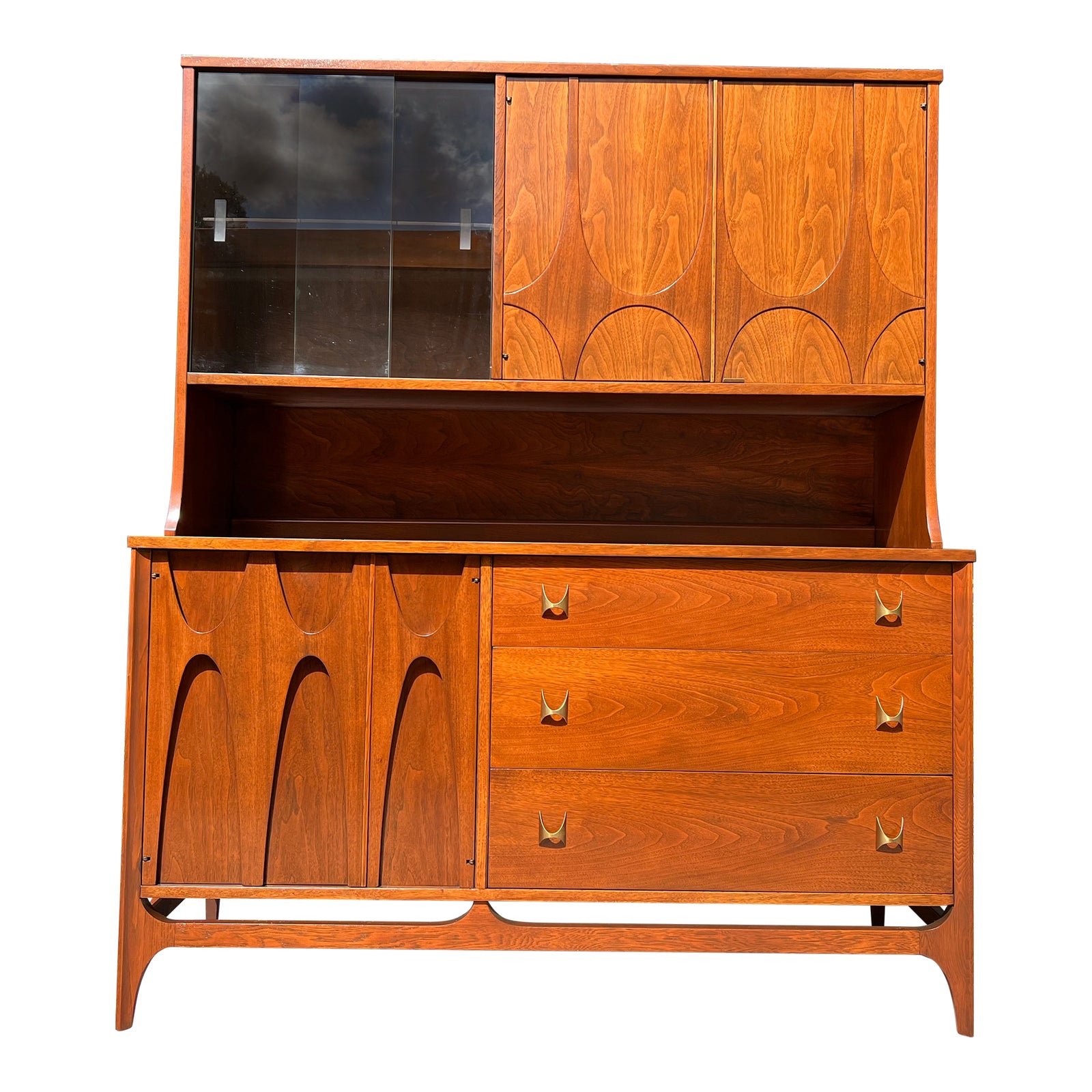 1960s MidCentury Modern Broyhill Brasilia Walnut China Chairish