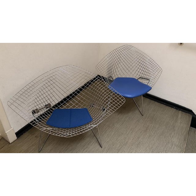 A timeless classic: the beautiful harry bertoia wire chair, available in the large 422 and standard 421 sizes from knoll...
