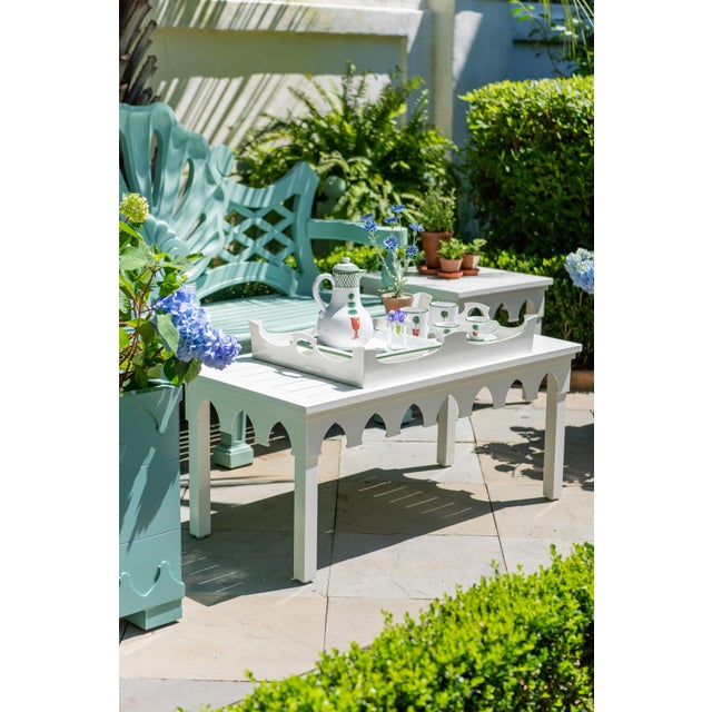 Oomph Ocean Drive Rectangle Outdoor Coffee Table, Green Chairish