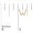 Early 21st Century 10K Yellow Gold 1/10 Cttw Diamond 'W' Initial Stud Earring For Sale - Image 5 of 5