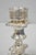 Antique Victorian Silver Plated Glass Hurricane Lamp Shade Candlestick - Pair For Sale - Image 13 of 18
