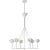 Julie Neill for Visual Comfort Signature Alberto Large Single Tier Chandelier in Plaster White For Sale