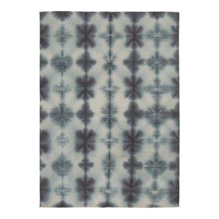 Rug & Kilim’s Indian Dhurrie Rug in Cream, Gray and Black Geometric Patterns For Sale