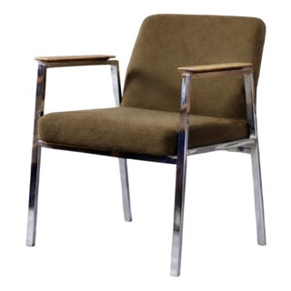 Mid-Century Modern German Brown Conference Chair from Drabert, 1970s For Sale