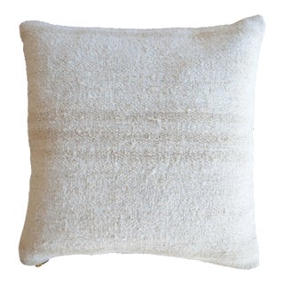 Vintage Handmade Hemp Kilim Rug Pillow Cover For Sale