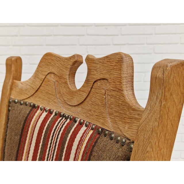 Mid-Century Modern Danish Armchair in Oak Wood, 1960s For Sale - Image 3 of 18