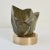 Metal Sculpture Moss Green Marble on Bronze Plinth by Alice Ward, 1960s For Sale - Image 7 of 9