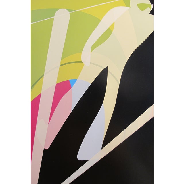 2006 Original Vintage Torino Winter Olympics Poster, Ski Jumping For Sale - Image 4 of 4