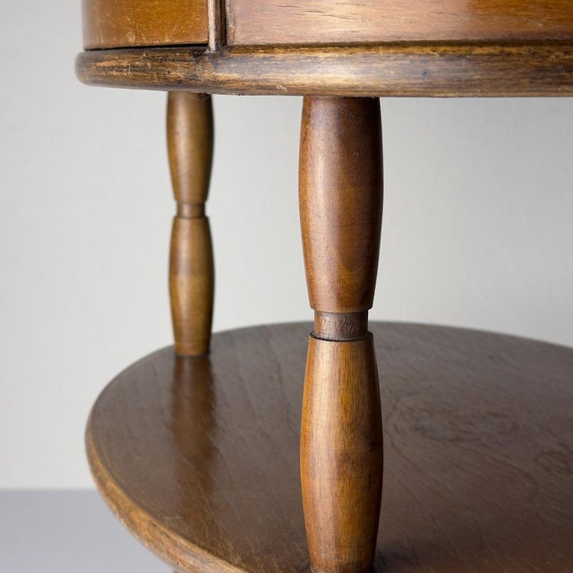 Vintage Wooden Nightstand, Italy, 1950s For Sale - Image 10 of 18