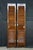 Pair Mid-Century Chinoiserie Elm Louvered Double Bi Fold Doors Brass Shou Pulls For Sale - Image 13 of 18