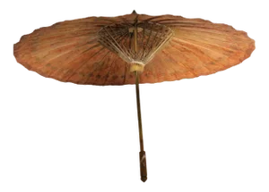 Vintage Heavy Rice Paper Japanese Umbrella