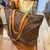 2000 - 2009 A 2000s Louis Vuitton Brown House's Signature Monogram Canvas Luco Tote Bag 8 For Sale - Image 5 of 17
