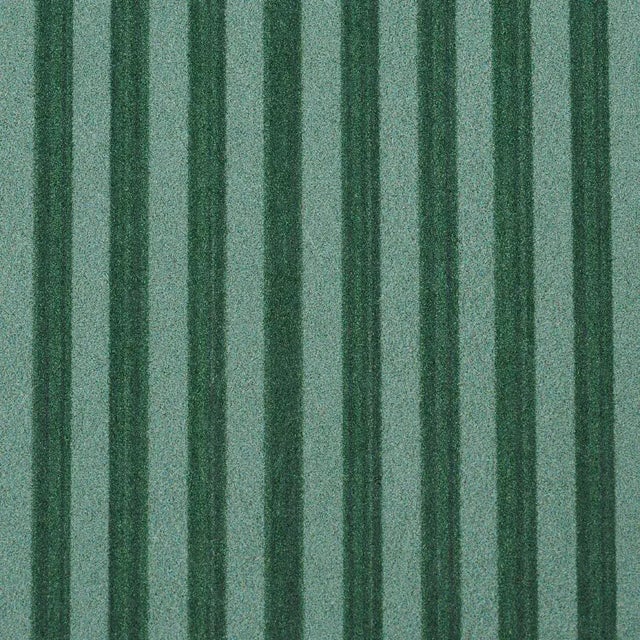 Transitional SAMPLE - Schumacher Edwin Stripe Narrow Wallpaper In Dark Green For Sale - Image 3 of 4