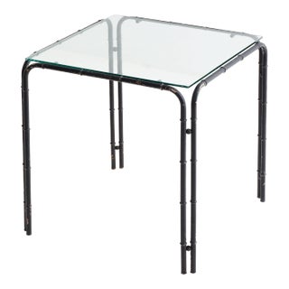 Faux Bamboo Side Table, 1970s For Sale