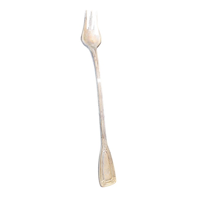 1940s Tiffany St Dunstan Style Sterling Silver Olive Fork Spork For Sale