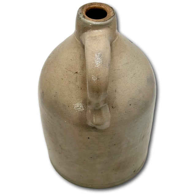 Scarce Antique American Blue Decorated Stoneware 1 Gallon Jug From Historic Portland Maine Merchant Kendal & Whitney For Sale - Image 15 of 18