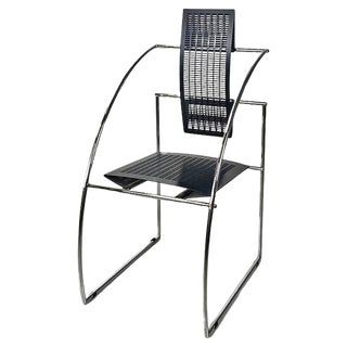Italian Postmodern Quinta 605 Chair in Metal attributed to Mario Botta for Alias, 1980s For Sale